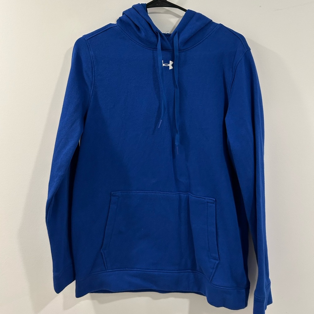 Under Armour Sweatshirt Womens Small Royal Blue Hoodie